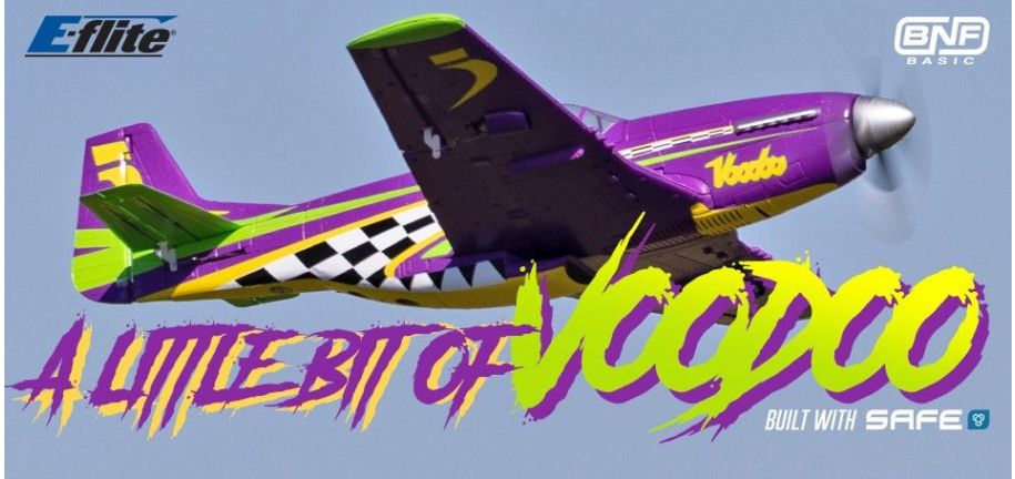 UMX P-51D Voodoo BNF Basic with AS3X and SAFE Select