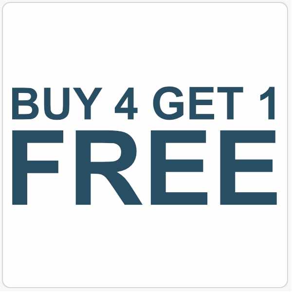 Buy 4 get 1 FREE