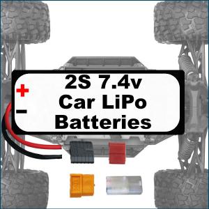 2 Cell Car Batteries LiPo