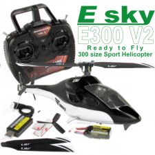Esky 300 V2 RTF Fixed Pitch Flybarless Helicopter, Mode 2 ESKY007926B
