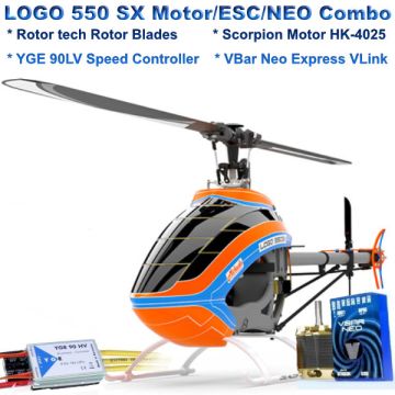 Mikado LOGO 550 SX Motor/ESC/VBar Neo Combo (New Spec) (MIK02112) MIK2112