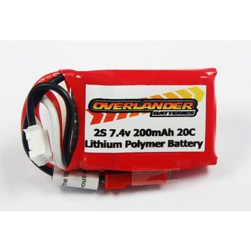 Eflite UMX Beast type 200 mAh 2S 7.4v 20C LiPo Battery Overlander2399
