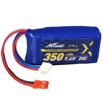 LiPo 2S 350mAh 7.4V 20C JST (for Pioneer) ARRLIPBAT01