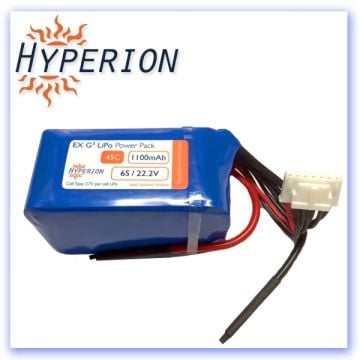 Hyperion 6s 1100mah 45c G3 EX Lipo