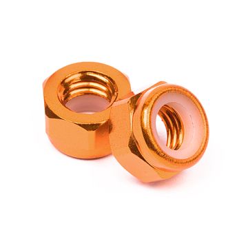 M5 (4 Pcs) CW Lock Nuts Orange AT-LockNutM5-CW-Orange