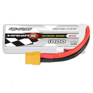 Maniax Lipo 4S-14.8V 1800mAh 60C Advanced Series