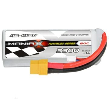 Maniax Lipo 4S-14.8V 3300mAh 60C Advanced Series