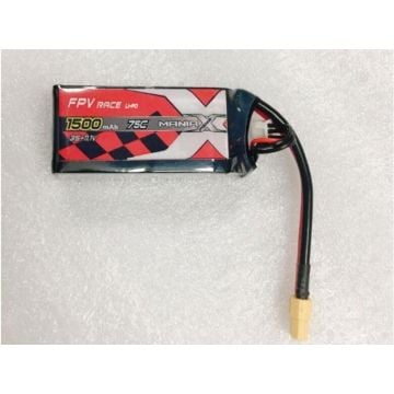3S 1500mAh 11.1V 75C Maniax LiPo MX1500-3S-75