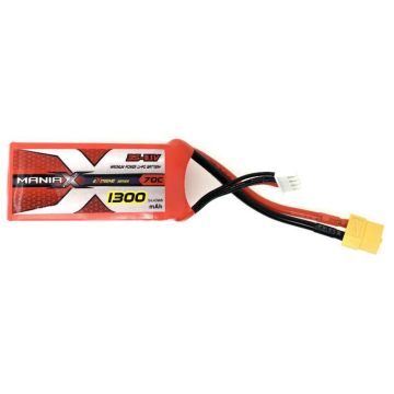 3S 1300mAh 11.1V 70C Maniax LiPo MX1300-3S-70