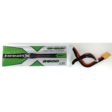 6S 2600mAh 22.2V 35C Maniax LiPo MX2600-6S-35
