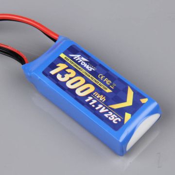 LiPo 3S 1300mAh 11.1v 25C (for Prodigy, Trekker) ARRLIPBAT02