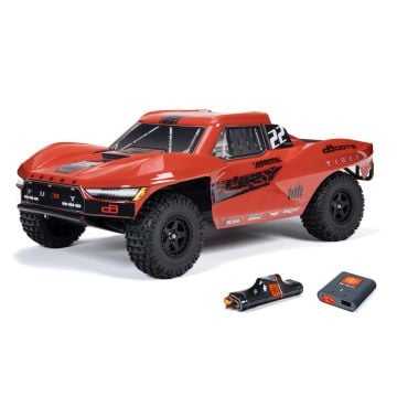Arrma Fury Mega 1/10 2WD RTR with Battery and Charger - Red