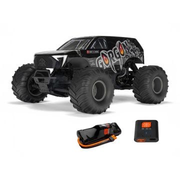 Arrma 1/10 GORGON MEGA 550 2WD MT with Battery Charger Gun Metal