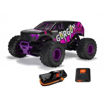 Arrma 1/10 GORGON MEGA 550 2WD MT with Battery Charger Purple