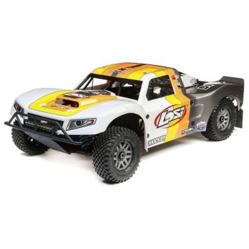 LOSI 5IVE-T 2.0 V2: 1/5 4wd SCT Gas BND: Gry/Org/Wht C-LOS05014V2T2