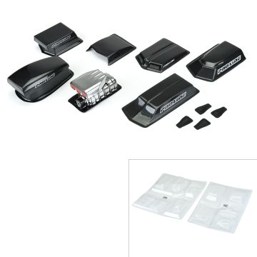 1/10 Drag Racing Clear Hood Scoops and Blowers Variety Pack G-PRO6368-00