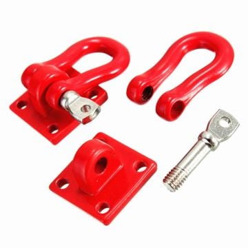 RC Overhaul 1/10th Trailer Shackle w/mounting bracket - Red 