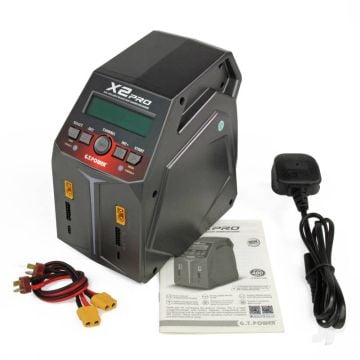 X2 Pro 2x100W (AC) 2x200W (DC) 12A Intelligent Charger Discharger (UK) GTP0178