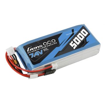 Gens Ace LiPo 2S 7.4V 5000mAh Tx/Rx with Futaba O-G2S5000-TX