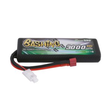 Li-Po Car Hard Case 2S 7.4V 3000mAh 50C Gens ace Lipo with T-Type O-GC2S3000-50T