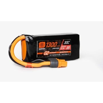 Spektrum 1300mAh 3S 11.1V SMART G2 30C IC3 O-SPMX133S30