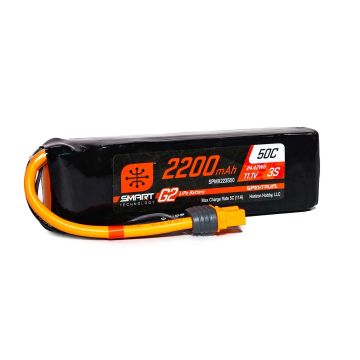 Spektrum 2200mAh 3S 11.1V SMART G2 50C IC3 O-SPMX223S50