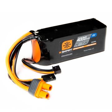 Spektrum 4000mAh 2S 7.4v Smart LiPo Receiver Battery IC3 O-SPMX40002SRX