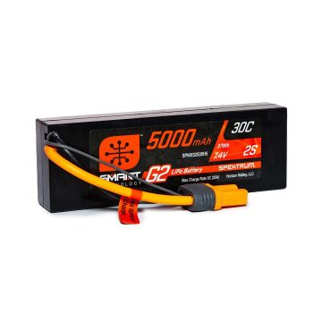 Spektrum 5000mAh 2S 7.4V SMART G2 30C IC5