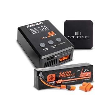 spm Smart Powerstage Surface Bundle: 1400mAh 2S 30C LiPo Battery