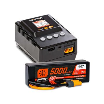 Spectrum Smart Powerstage Surface Bundle 5000mAh 3S LiPo Batt/S155EU O-SPMXPSS300I