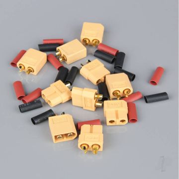XT60 Pairs including Heat Shrink (5 pcs) RDNAC010023