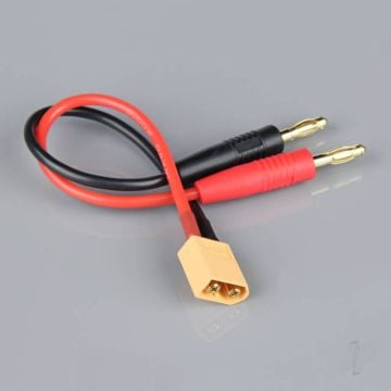 Charge Lead, 4mm Bullet to XT60 Male, 14AWG, 150mm (ESC End) RDNAC010027
