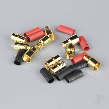8.0mm Gold Connector Pairs including Heat Shrink (5 pcs) RDNAC010098