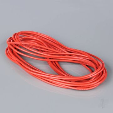 Silicone Wire, 14AWG, 25ft / 7.5m Red (on a roll) RDNAC010135
