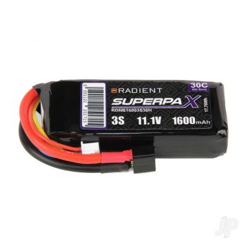 3S 1600mAh 11.1V 30C Deans (HCT) Radient LiPo RDNB16003S30H