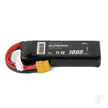 3S 1800mAh 11.1V 30C XT60 Radient LiPo RDNB18003S30XT60