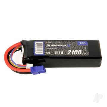 3S 2100mAh 11.1V 20C EC3 Radient LiPo RDNB21003S