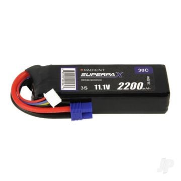 3S 2200mAh 11.1V 30C EC3 Radient LiPo RDNB22003S30EC3