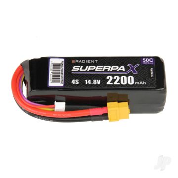 4S 2200mAh 14.8V 50C XT60 Radient LiPo RDNB22004S50XT60