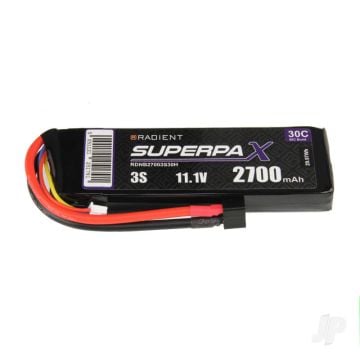 3S 2700mAh 11.1V 30C Deans (HCT) Radient LiPo RDNB27003S30H