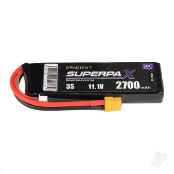 3S 2700mAh 11.1V 30C XT60 Radient LiPo RDNB27003S30XT60