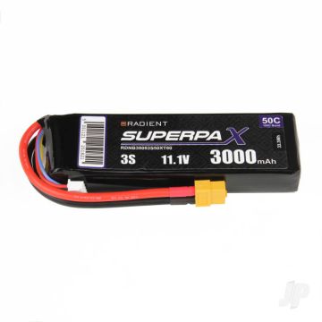 3S 3000mAh 11.1V 50C XT60 Radient LiPo RDNB30003S50XT60