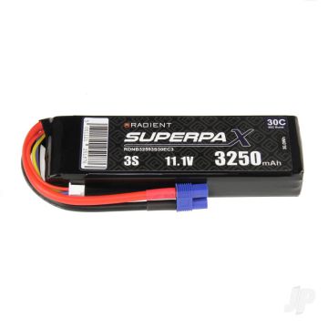 3S 3250mAh 11.1V 30C EC3 Radient LiPo RDNB32503S30EC3