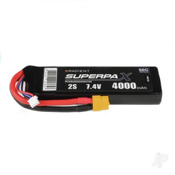 2S 4000mAh 7.4V 50C XT60 Radient LiPo RDNB40002S50XT60