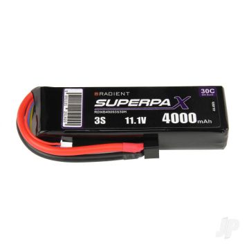 3S 4000mAh 11.1V 30C Deans (HCT) Radient LiPo RDNB40003S30H
