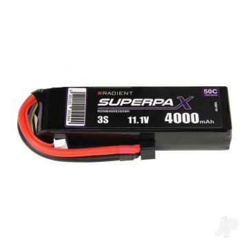 3S 4000mAh 11.1V 50C Deans (HCT) Radient LiPo RDNB40003S50H