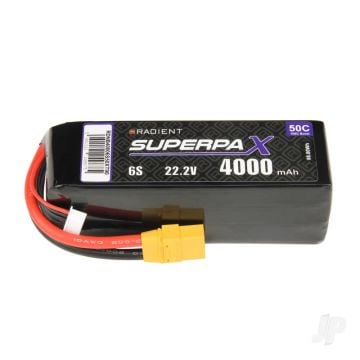 6S 4000mAh 22.2V 50C XT90 Radient LiPo RDNB40006S50XT90