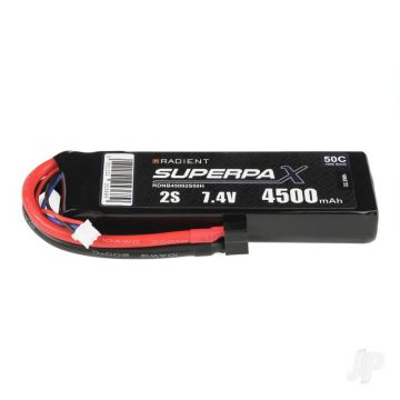 2S 4500mAh 7.4V 50C Deans (HCT) Radient LiPo RDNB45002S50H