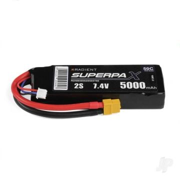 2S 5000mAh 7.4V 50C XT60 Radient LiPo RDNB50002S50XT60