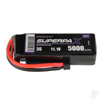  3S 5000mAh 11.1V 30C Deans (HCT) Radient LiPo RDNB50003S30H